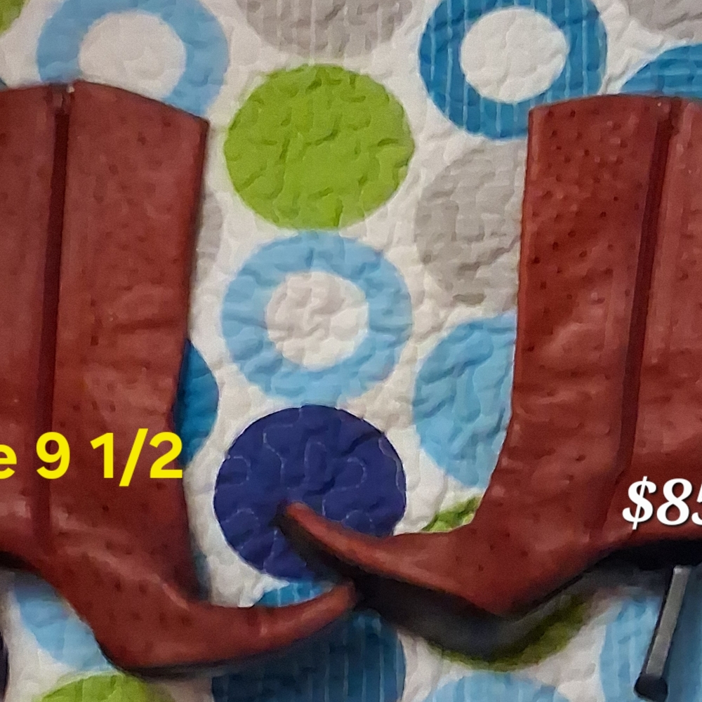 Elegant Red Heeled Boots
